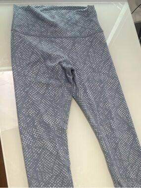 lululemon athletica Heathered Slate Gray Patterned Leggings